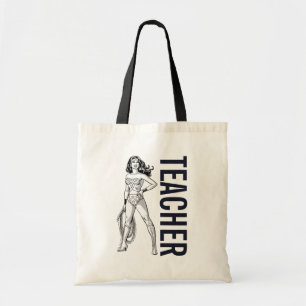 Tote Bag Wonder Woman Pose noir & blanc