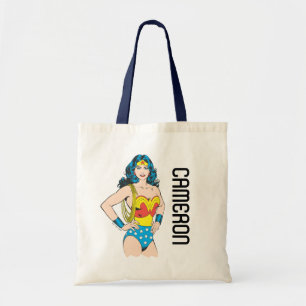 Tote Bag Wonder Woman   Pose Vintage avec Lasso
