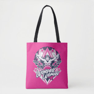 Tote Bag Wonder Woman Retro Glam Rock Graphic