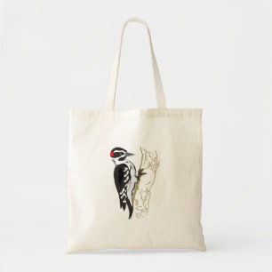 Tote Bag Woodpecker illustration