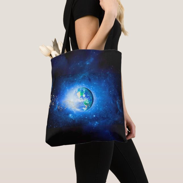 Tote Bag World in Harmony - Music Fan Gift - (De près)