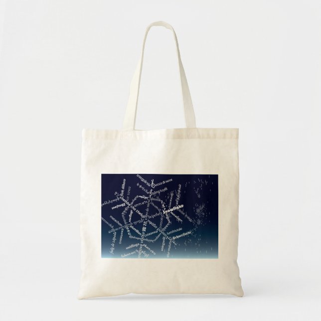 Tote Bag World Word Snowflon Fourre-tout (Devant)