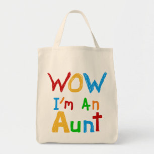 Tote Bag WOW Je suis une tante T-shirts et cadeaux