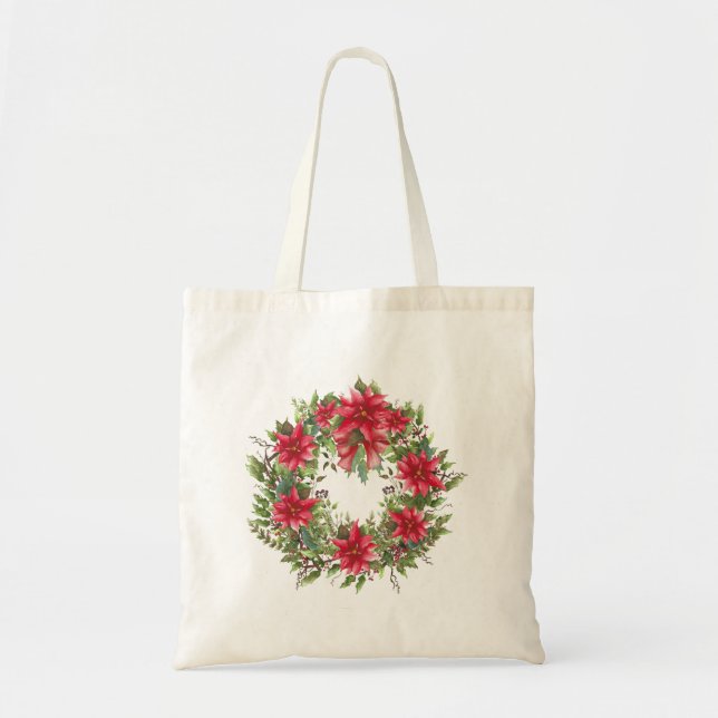 Tote Bag Wreath de Noël (Devant)