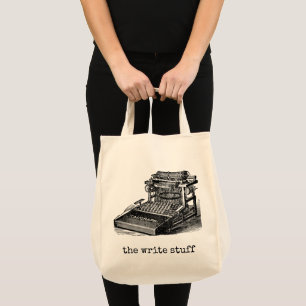 Tote Bag Writer Author Editor Vintage Typewriter Gift