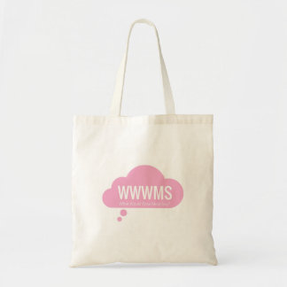 Tote Bag WWWMS ? Slogan rose du nuage DBT de pensée