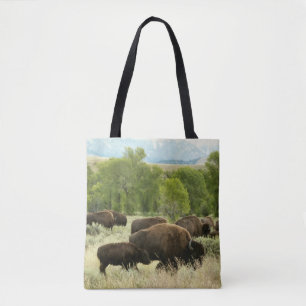 Tote Bag Wyoming Bison Nature Animal Photographie