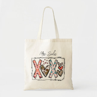 Tote Bag XOXO Valentine/Enseignant/Ordinateur portable