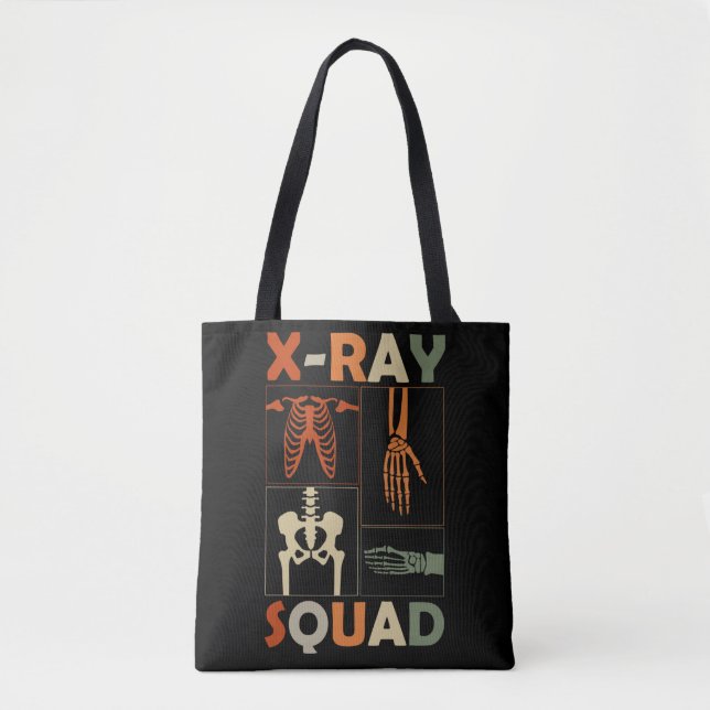 Tote Bag Xray Skeleton Bones Radiologiste drôle Radiologie (Devant)
