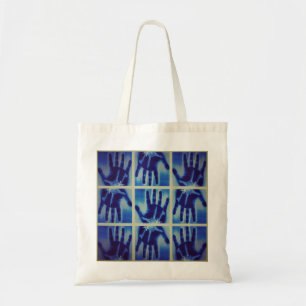 Tote Bag Yaei déplaisant mains bleues