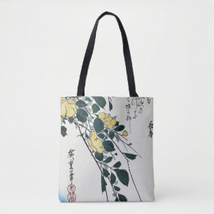 Tote Bag Yamabuki et Grenouille, Hiroshige, Ukiyo-e