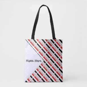 Tote Bag Yémen Drapeau Yéménite Personnalisé Carreaux
