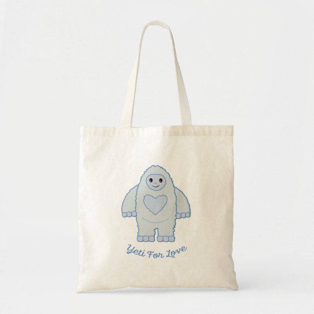 Tote Bag Yeti pour l'amour (Devant)