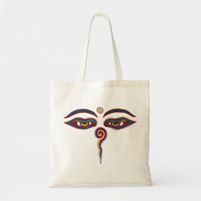 Tote Bag Yeux De Bouddha / Augen der Weisheit (Devant)