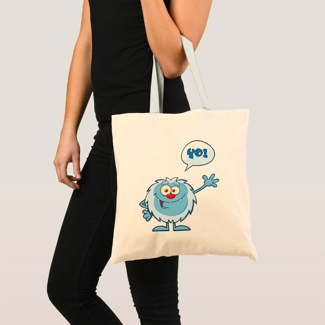 Tote Bag Yo Blue Monster Wave (Créateur téléchargé)