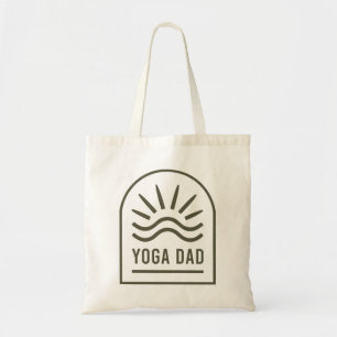 Tote Bag Yoga papa zen spirituel yogi vert boho esthétique