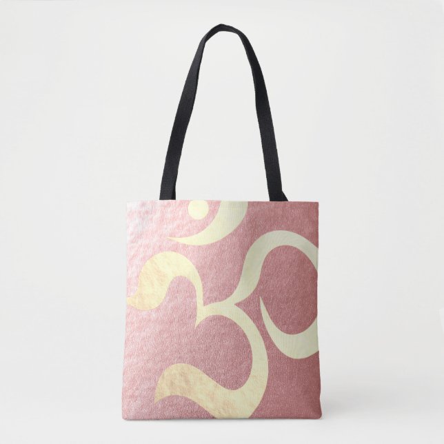 Tote Bag Yoga Studio Méditation Instructeur Vie Coach OM (Devant)