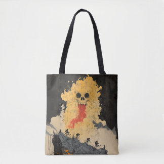 Tote Bag Yokai japonais à vélo
