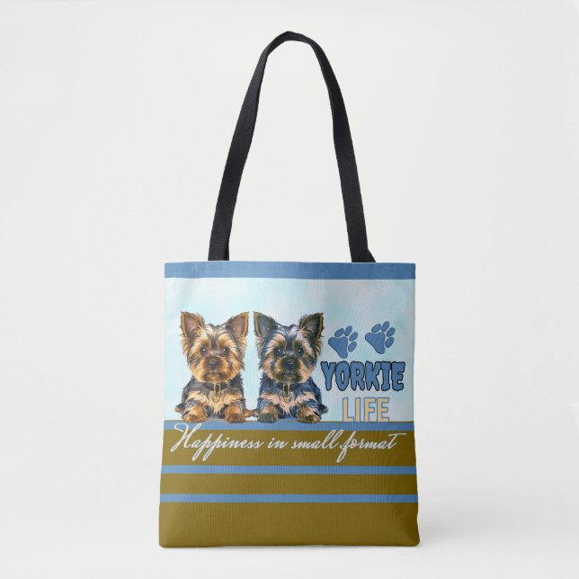 Tote Bag Yorkie mignonne (Devant)