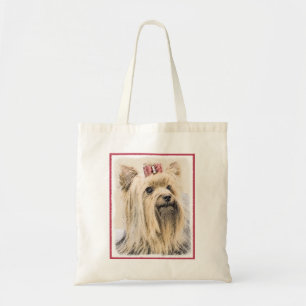 Tote Bag Yorkshire Terrier Peinture - Cute Original Chien A