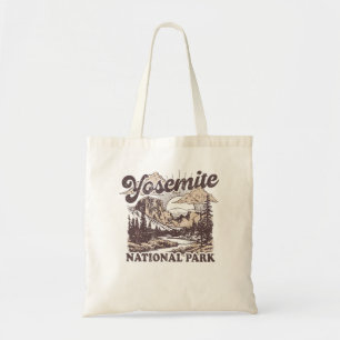 Tote Bag Yosemite National Park California demi-Dome Vintag