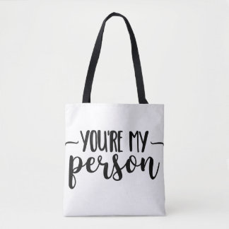 Tote Bag You're My Person – Cute Handwritten Quote