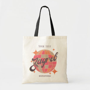 Tote Bag Zagreb Croatie Hrvatska retro mode vacances