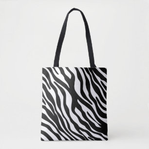 Tote Bag Zebra rayures motif noir & blanc + vos idées