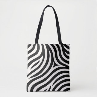 Tote Bag Zebra Stripes Impression moderne