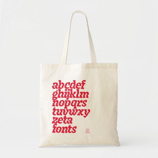 Tote Bag - Zetafonts Keratine (Devant)