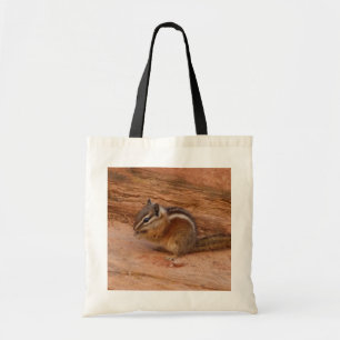 Tote Bag Zion Chipmunk sur Red Rocks