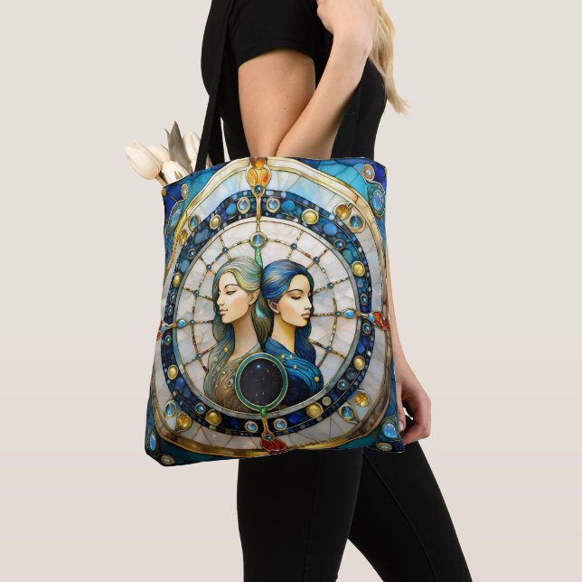 Tote Bag Zodiac - Gemini Les Jumeaux (De près)