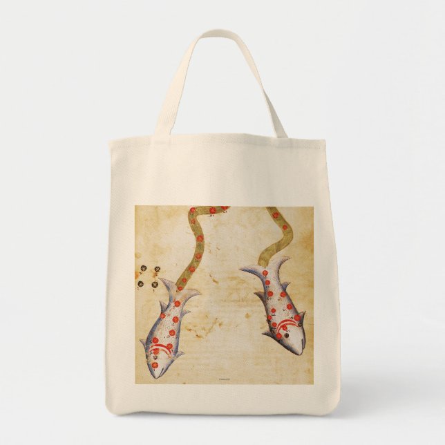Tote Bag Zodiaque : Poissons, C1350 (Devant)