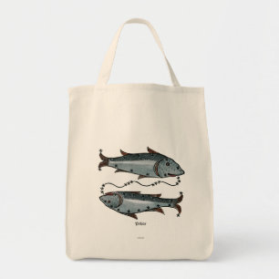 Tote Bag Zodiaque : Poissons en couleurs