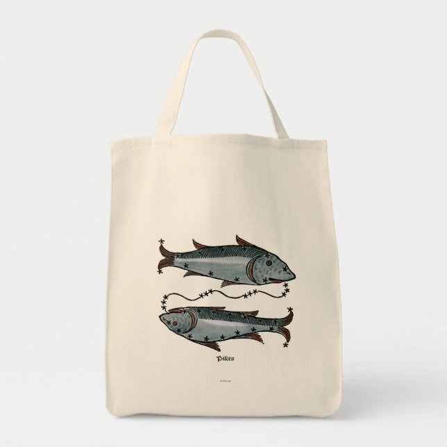 Tote Bag Zodiaque : Poissons en couleurs (Devant)