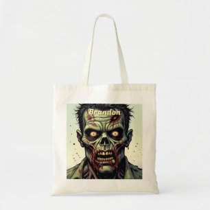 Tote Bag Zombie Halloween personnalisées Bac ou traitement