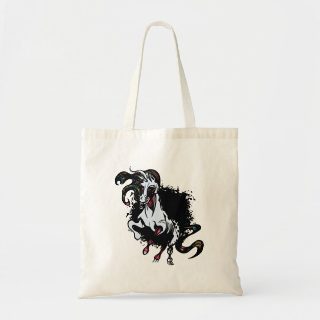 Tote Bag Zombie Unicorn Standing (Devant)