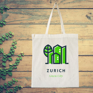 Tote Bag Zurich Suisse Ville verte durable