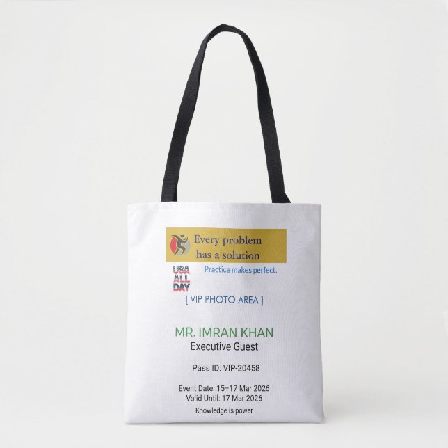 Tote Bags | Birthday | Logo | Custom Tasche (Vorderseite)