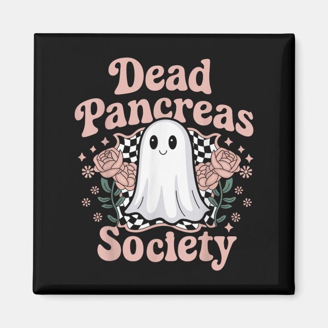 Tote Bauchspeicheldrüse Gesellschaft Funny Ghost D Magnet (Vorne)
