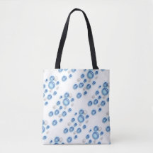 Tote Beutel (ao) - Blaue Blasen