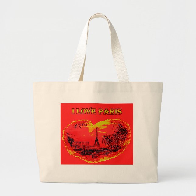 Tote Beutel i Liebe paris Jumbo Stoffbeutel (Vorne)