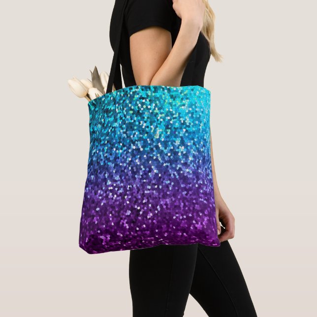Tote Beutel Mosaik Sparkley Textur Tasche (Von Nahem)