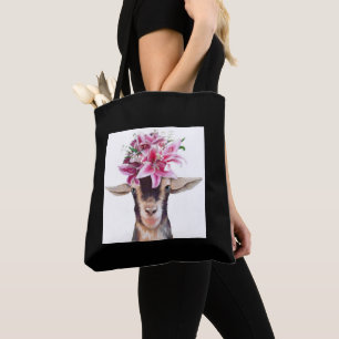 Tote Beutel (schwarz) - Lily and Posey the Goats Tasche
