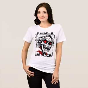 Tote Cool - Urban Manga Skeleton T-Shirt Tri-Blend Shirt