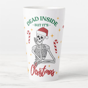 Tote drinnen, aber es ist Weihnachten 17 oz Latte Milchtasse
