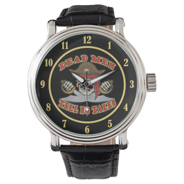 Tote erzählen keine Geschichten Armbanduhr (Vorderseite)