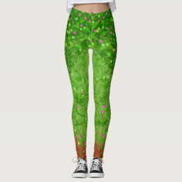 Tote Grün-Natur-Göttin Halloween-Leggings Leggings