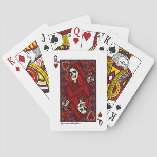 Tote Herzenskönigin Spielkarten