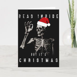 Tote im Inneren, aber es ist Weihnachten Karte